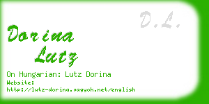 dorina lutz business card